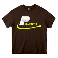 Chocolate Brown padel Heavy Core Tee - linhVisuals