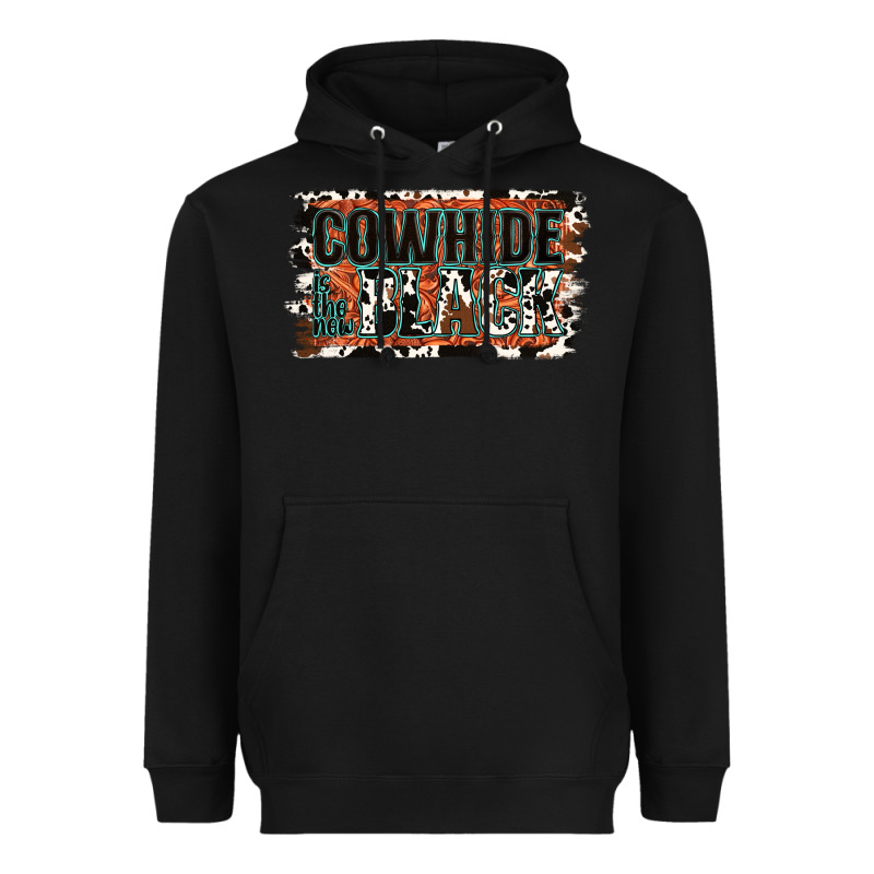 Cowhide Is The New Black Heavyweight Hoodie by Jasminsmagicworld | Teevron