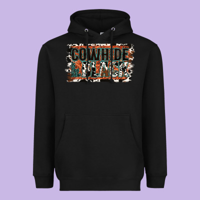 Cowhide Is The New Black Heavyweight Hoodie Designed By Jasminsmagicworld