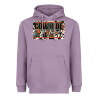 Lavender Cowhide is the New Black Heavyweight Hoodie - Jasminsmagicworld