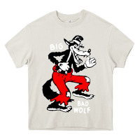 Cream big bad wolf Heavy Core Tee - linhVisuals