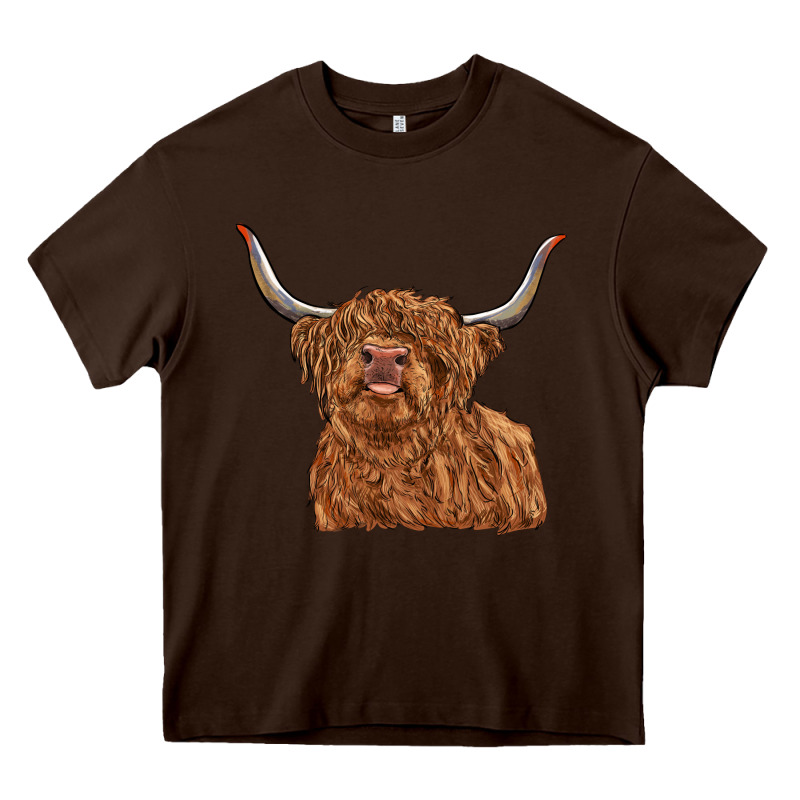 Highland Cow Heavy Core Tee by RanaPortraitStore | Teevron