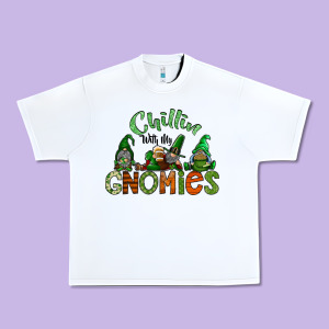 St Patricks Day Gnomes Urban Heavy Tee Designed By Cowhidedigitalart