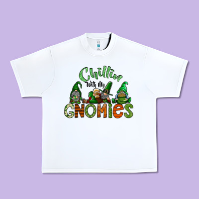 St Patricks Day Gnomes Urban Heavy Tee Designed By Cowhidedigitalart