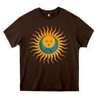 Chocolate Brown king crimson Heavy Core Tee - linhVisuals