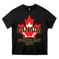 Black north bay ontario on a cool Heavy Core Tee - linhVisuals