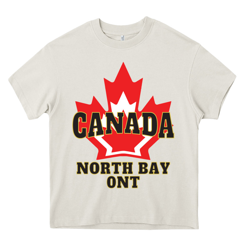 North Bay Ontario On A Cool Heavy Core Tee by linhVisuals | Teevron