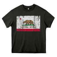 Asphalt california flag womens mens heavy distressed vintage gift t shirt Heavy Core Tee - linhVisuals