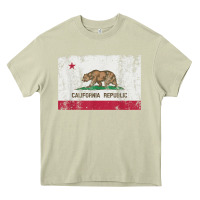 Mossy california flag womens mens heavy distressed vintage gift t shirt Heavy Core Tee - linhVisuals