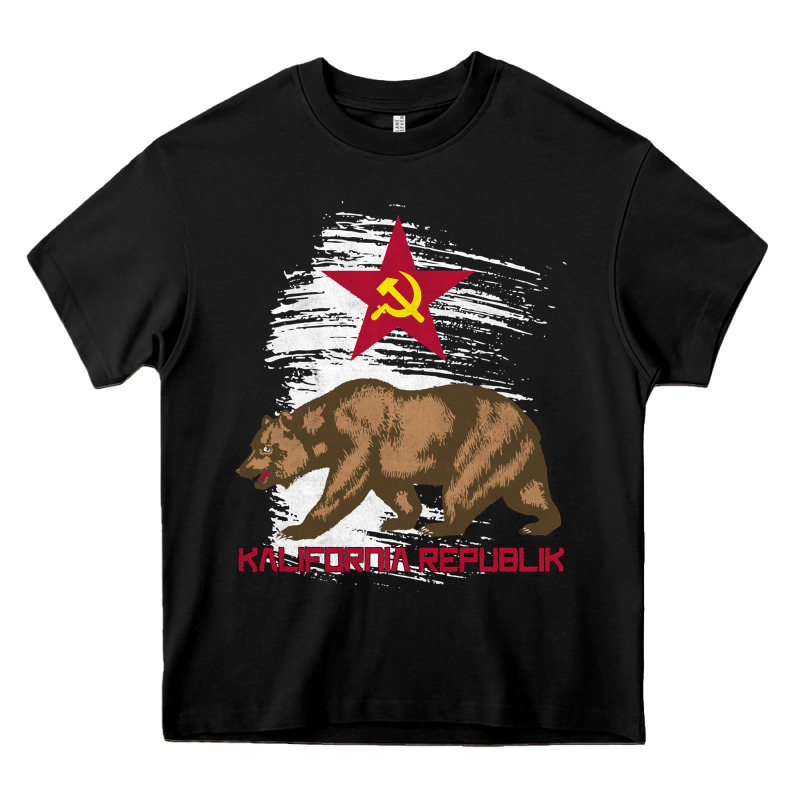 California Republic Communist Kalifornia T Shirt Heavy Core Tee by linhVisuals | Teevron