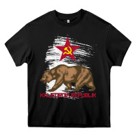 Black california republic communist kalifornia t shirt Heavy Core Tee - linhVisuals