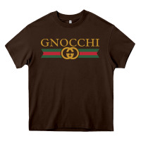 Chocolate Brown gnocchi Heavy Core Tee - linhVisuals