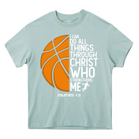 Arona christian basketball i can do all things through christ philippians 41 Heavy Core Tee - linhVisuals