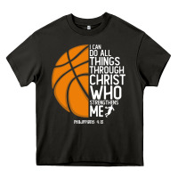 Asphalt christian basketball i can do all things through christ philippians 41 Heavy Core Tee - linhVisuals