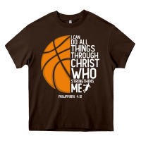 Christian Basketball I Can Do All Things Through Christ Philippians 41 Heavy Core Tee | Teevron