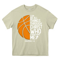 Mossy christian basketball i can do all things through christ philippians 41 Heavy Core Tee - linhVisuals
