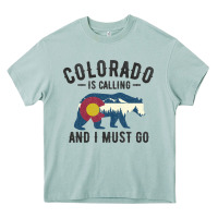 Arona colorado is calling and i must go state flag with wild bear Heavy Core Tee - linhVisuals