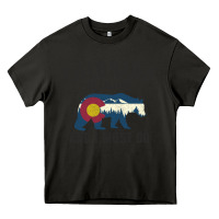 Colorado Is Calling And I Must Go State Flag With Wild Bear Heavy Core Tee | Teevron