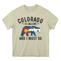 Mossy colorado is calling and i must go state flag with wild bear Heavy Core Tee - linhVisuals