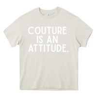 Cream couture is an attitude fashion quote Heavy Core Tee - linhVisuals