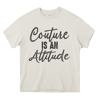 Cream couture is an attitude inspirational fashion quote cute lettering text Heavy Core Tee - linhVisuals