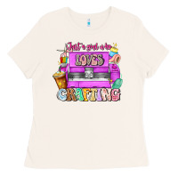 Bone Just A Girl Who Loves Crafting Ladies Tee - CowhideDigitalArt