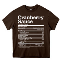 Chocolate Brown cranberry sauce nutrition facts funny thanksgiving christmas food nutr Heavy Core Tee - linhVisuals