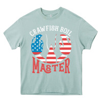 Arona crawfish boil master american  flag us big red lobster design Heavy Core Tee - linhVisuals