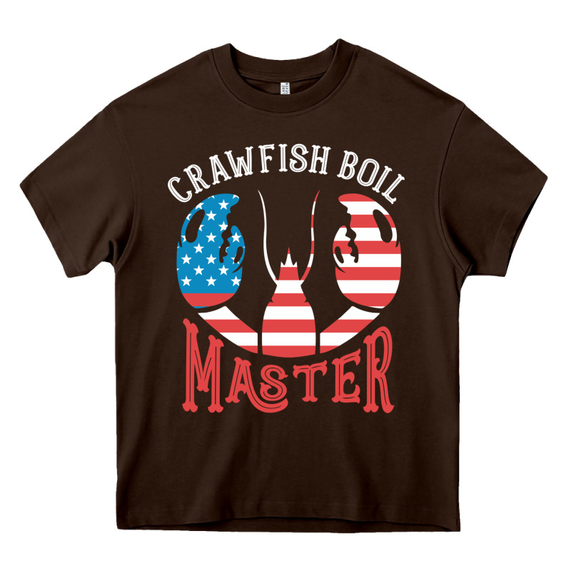 Crawfish Boil Master American  Flag Us Big Red Lobster Design Heavy Core Tee by linhVisuals | Teevron