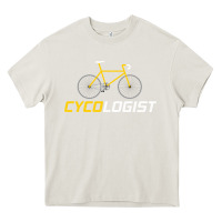 Cream cycologist funny cycling and bicycle sport design cycler humor gift bi Heavy Core Tee - linhVisuals