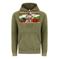 Vintage Olive Stocked christmas farm Vintage Hoodie - Artiststas