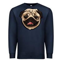 Navy pug Premium Sweatshirt - Jasminsmagicworld