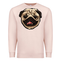 Pale Pink pug Premium Sweatshirt - Jasminsmagicworld