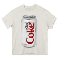 Cream Diet Cola Coke Heavy Core Tee - linhVisuals