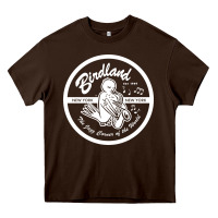 Chocolate Brown birdland jazz club Heavy Core Tee - linhVisuals
