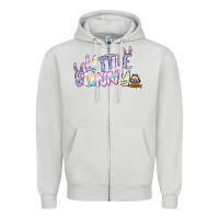 Dove Grey easter little bunny Zipper Hoodie - Jasminsmagicworld