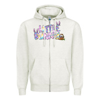 Oatmeal Heather easter little bunny Zipper Hoodie - Jasminsmagicworld