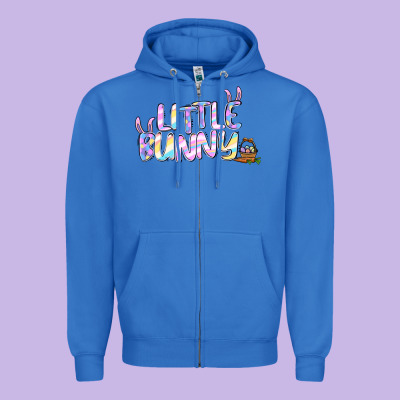 Easter Little Bunny Zipper Hoodie Designed By Jasminsmagicworld