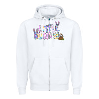White easter little bunny Zipper Hoodie - Jasminsmagicworld