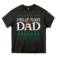 Asphalt feliz navi dad ugly christmas sweater funny spanish xmas pun gift for Heavy Core Tee - linhVisuals