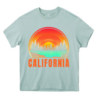 California T  Shirt California Sunset Vintage Trees Scenery T  Shirt Heavy Core Tee | Teevron