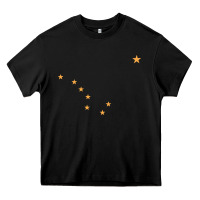 Black flag of alaska Heavy Core Tee - linhVisuals