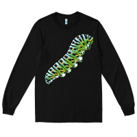 Black Papilio Machaon Caterpillar Long Sleeve Tee - LillyAllenDesigns