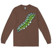Chestnut Papilio Machaon Caterpillar Long Sleeve Tee - LillyAllenDesigns