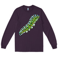 Plum Papilio Machaon Caterpillar Long Sleeve Tee - LillyAllenDesigns