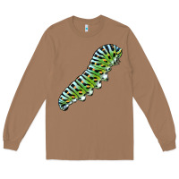 Toasted Coconut Papilio Machaon Caterpillar Long Sleeve Tee - LillyAllenDesigns