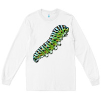 White Papilio Machaon Caterpillar Long Sleeve Tee - LillyAllenDesigns
