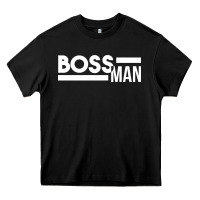 Black boss man Heavy Core Tee - linhVisuals