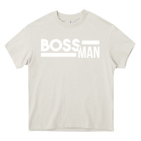 Cream boss man Heavy Core Tee - linhVisuals