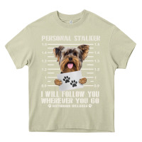 Mossy funny yorkie personal stalker yorkshire terrier  dog i will follow you Heavy Core Tee - linhVisuals